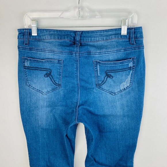 My Wonder Collection Renee Greenstein Jeans Women's Size 12 Patchwork Front - Picture 5 of 8